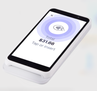 Image of the Wix POS Go card reader.