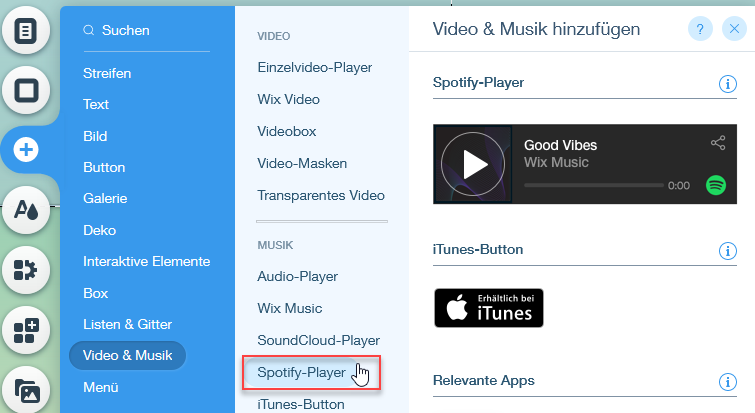 Musik Apps Deinen Spotify Player Hinzufugen Und Einrichten Support Zentrum Wix Com