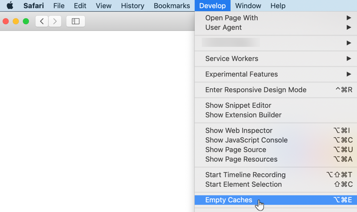 edge clearing cookies and cache on safari