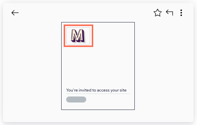 A screenshot of a site email invitation with your agency's logo.