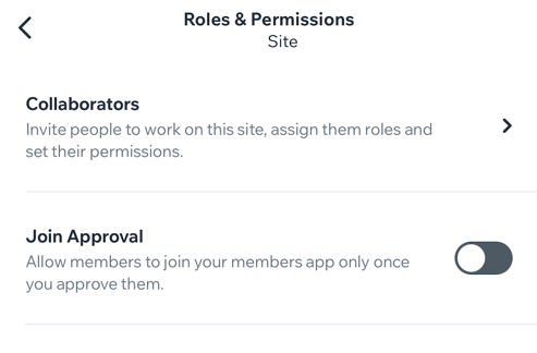 Roles & Permissions in the Wix Owner app