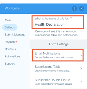 Wix Forms: Managing Your Forms from the Dashboard, Help Center