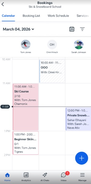 A screenshot of a calendar date view.