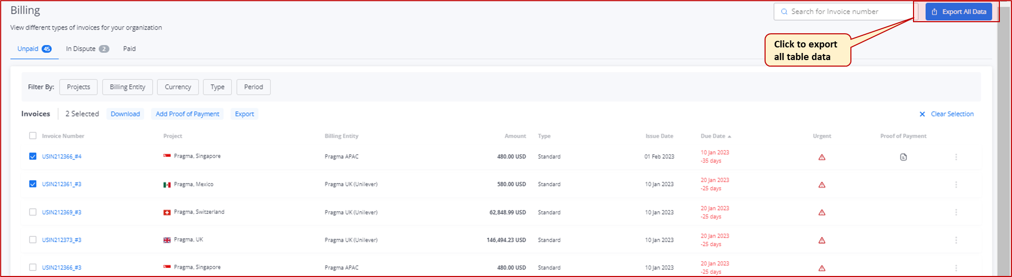 Invoice Management