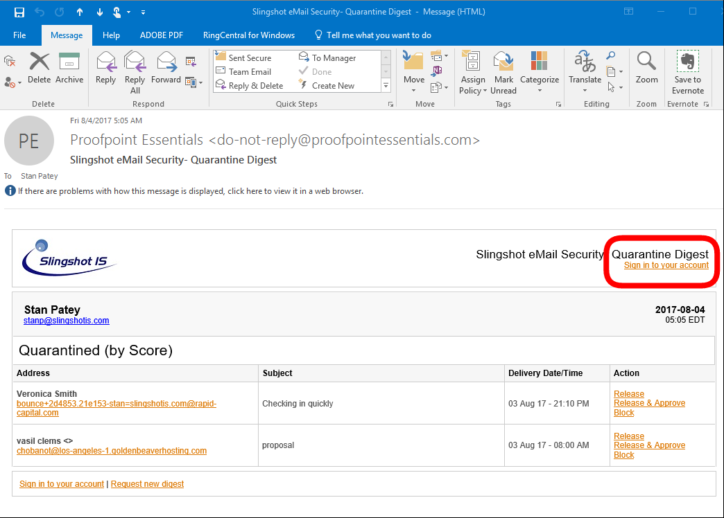 Slingshot Webmail Login