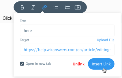 Wix Editor: Adding a Link to Text, Help Center